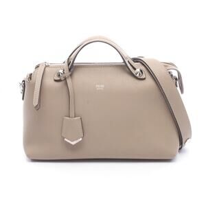 Fendi BY THE WAY MEDIUM 2-Way Handbag, Leather, Women's, Beige, 8BL124-1D5